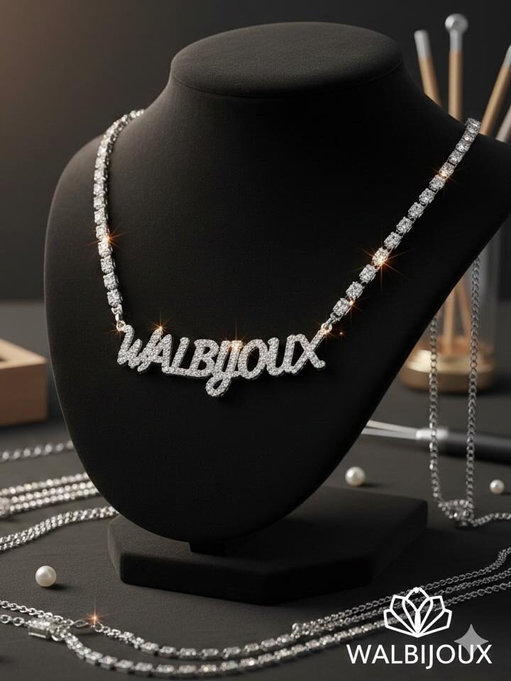 Collier Prénom Strass